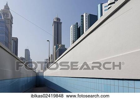 Deserted pedestrian underpass, Sheikh Zayed Road, Dubai, United Arab Emirates, Middle East, Asia View Large Photo Image Stock Photo - Deserted pedestrian underpass, Sheikh Zayed Road, Dubai, United Arab Emirates, Middle East, Asia. Fotosearch
