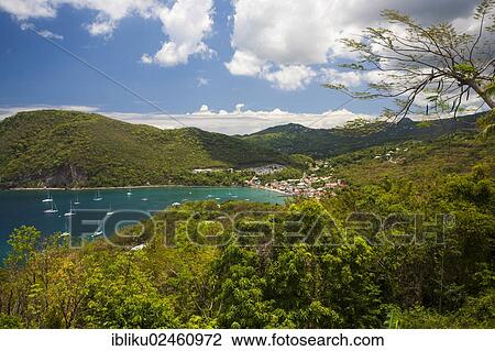 "Deshaies, traditional fishing village in the north-west of Basse Terre, Guadeloupe, Lesser Antilles, Caribbean, North America" View Large Photo Image Stock Image - "Deshaies, traditional fishing village in the north-west of Basse Terre, Guadeloupe, Lesser Antilles, Caribbean, North America". Fotosearch