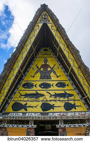 "Detail art work in an old bai, a chief's house, Babeldaob, Palau, Oceania" View Large Photo Image Stock Photo - "Detail art work in an old bai, a chief's house, Babeldaob, Palau, Oceania". Fotosearch