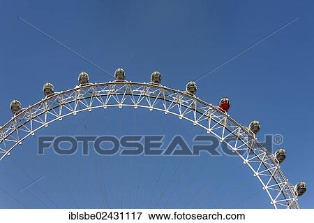Stock Photo - "Detail, London Eye Ferris wheel, London, England, United Kingdom, Europe". Fotosearch