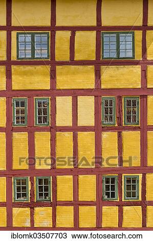 "Detail of a half-timbered house, Andresens Kobmandsgard or merchant's yard, Kerteminde, Funen, Region of Southern Denmark, Denmark, Europe" View Large Photo Image Stock Image - "Detail of a half-timbered house, Andresens Kobmandsgard or merchant's yard, Kerteminde, Funen, Region of Southern Denmark, Denmark, Europe". Fotosearch