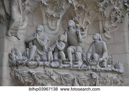 "Detail of the Nativity facade of the Sagrada Familia, Holy Family Church of the Atonement, by architect Antoni Gaudi, UNESCO World Heritage Site, Barcelona,? Çï? ÇïCatalonia, Spain, Europe" View Large Photo Image Stock Photo - "Detail of the Nativity facade of the Sagrada Familia, Holy Family Church of the Atonement, by architect Antoni Gaudi, UNESCO World Heritage Site, Barcelona,? Çï? ÇïCatalonia, Spain, Europe". Fotosearch