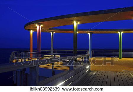"Detail view of the pier, Kellenhusen, Baltic Sea, Schleswig-Holstein, Germany, Europe" View Large Photo Image Stock Photo - "Detail view of the pier, Kellenhusen, Baltic Sea, Schleswig-Holstein, Germany, Europe". Fotosearch