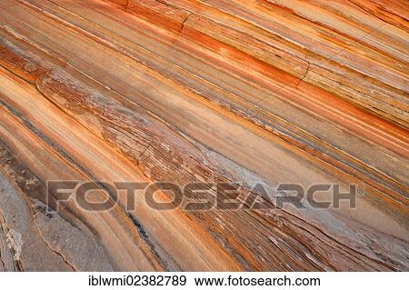 "Detail view of typical Liesegang bands or Liesegang rings, Coyote Buttes South CBS, Cottonwood Teepees, eroded Navajo sandstone rock formations, Pareah Paria Plateau, Vermilion Cliffs National Monument, Arizona, Utah, Southwestern USA" View Large Photo Image Stock Photo - "Detail view of typical Liesegang bands or Liesegang rings, Coyote Buttes South CBS, Cottonwood Teepees, eroded Navajo sandstone rock formations, Pareah Paria Plateau, Vermilion Cliffs National Monument, Arizona, Utah, Southwestern USA". Fotosearch