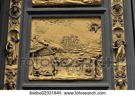 "Detailed view, Paradise Portal, eastern portal of the baptistery, Florence Cathedral, an early Renaissance masterpiece by Lorenzo Ghiberti, Florence, UNESCO World Heritage Site, Tuscany, Italy, Europe" View Large Photo Image Stock Photography - "Detailed view, Paradise Portal, eastern portal of the baptistery, Florence Cathedral, an early Renaissance masterpiece by Lorenzo Ghiberti, Florence, UNESCO World Heritage Site, Tuscany, Italy, Europe". Fotosearch