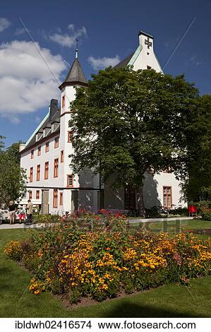 Picture - Deutschherrenhaus mansion with Ludwig Museum, Koblenz, Rhineland-Palatinate, Germany, Europe. Fotosearch