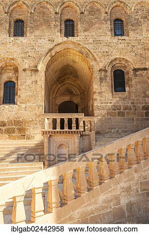 Stock Photo - "Deyrulzafaran or Saffron Monastery, Mardin, Anatolia, Eastern Turkey". Fotosearch
