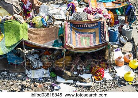 Stock Photography - "Dharavi Slum, Mumbai, Maharashtra, India, Asia". Fotosearch