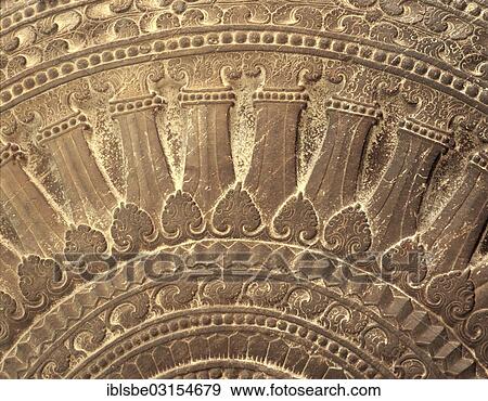Stock Photo - "Dharmachakra Wheel, Dvaravati art, detail, Bangkok National Museum, Bangkok, Central Thailand, Thailand, Asia". Fotosearch