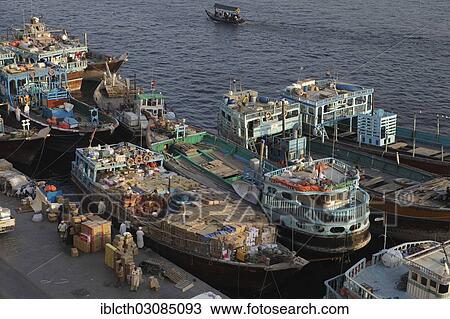 "Dhows at Dubai Creek, Dubai, Emirate of Dubai, United Arab Emirates, Asia" View Large Photo Image Stock Image - "Dhows at Dubai Creek, Dubai, Emirate of Dubai, United Arab Emirates, Asia". Fotosearch