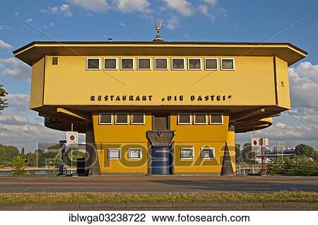 Stock Image - "Die Bastei"""" restaurant at the Konrad-Adenauer-Ufer, shore, Koln, North Rhine-Westphalia, Germany, Europe". Fotosearch