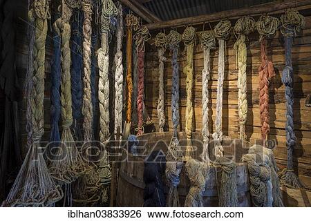 "Different coloured hemp ropes at the Museum of Nusfjord, Lofoten, Nordland, Norway, Europe" View Large Photo Image Stock Photograph - "Different coloured hemp ropes at the Museum of Nusfjord, Lofoten, Nordland, Norway, Europe". Fotosearch