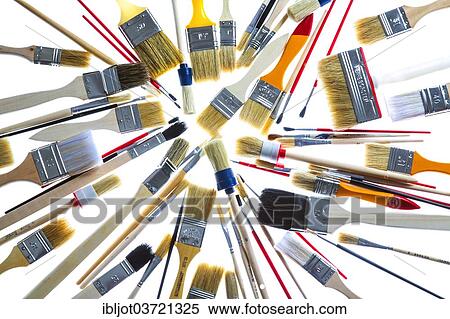 Different types of brushes View Large Photo Image Stock Photography - Different types of brushes. Fotosearch