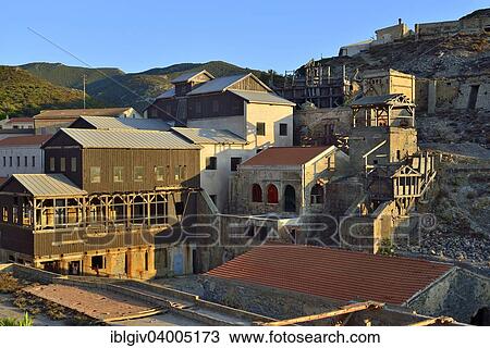 Stock Image - "Dilapidated mining settlement, Argentiera, Sassari Province, Sardinia, Italy, Europe". Fotosearch