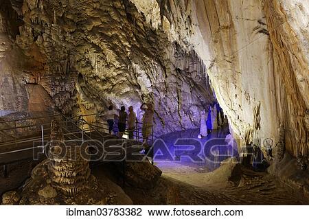 Stock Image - "Dim Magarasi stalactite cave, Dimcay Valley, Alanya, Antalya Province, Mediterranean, Turkey, Asia". Fotosearch