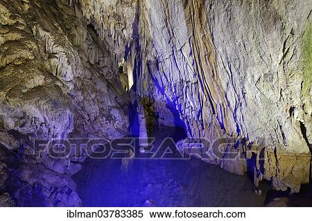 Stock Photography - "Dim Magarasi stalactite cave, Dimcay Valley, Alanya, Antalya Province, Mediterranean, Turkey, Asia". Fotosearch