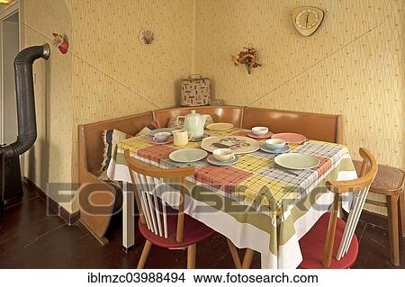 Picture - "Dinette, 1950s, industrial museum in Lauf an der Pegnitz, Middle Franconia, Bavaria, Germany, Europe". Fotosearch