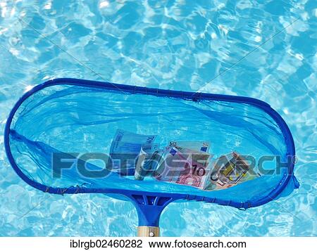 "Dip net fishing Euro banknotes out of the water, symbol image for the rescue of the Euro" View Large Photo Image Stock Image - "Dip net fishing Euro banknotes out of the water, symbol image for the rescue of the Euro". Fotosearch