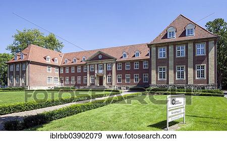 "District administration of Coesfeld, a castle-like three-winged building, Coesfeld, Munsterland, North Rhine-Westphalia, Germany, Europe" View Large Photo Image Stock Photo - "District administration of Coesfeld, a castle-like three-winged building, Coesfeld, Munsterland, North Rhine-Westphalia, Germany, Europe". Fotosearch