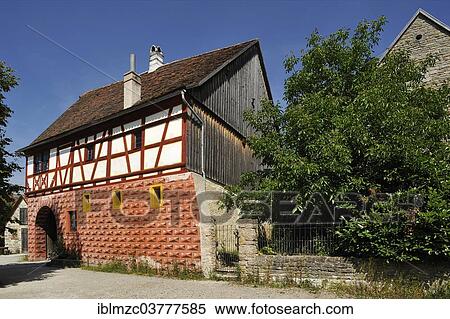 "District office building, built in 1571, originally from Obernbreit, relocated to the Franconian Open Air Museum in Bad Windsheim, Middle Franconia, Bavaria, Germany, Europe" View Large Photo Image Stock Photography - "District office building, built in 1571, originally from Obernbreit, relocated to the Franconian Open Air Museum in Bad Windsheim, Middle Franconia, Bavaria, Germany, Europe". Fotosearch
