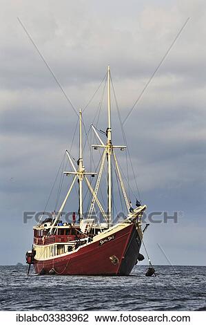"Divers ship """"Seven Seas Liveaboard"""", Raja Ampat, West Papua, Indonesia, Asia" View Large Photo Image Stock Image - "Divers ship """"Seven Seas Liveaboard"""", Raja Ampat, West Papua, Indonesia, Asia". Fotosearch