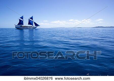 Stock Photograph - "Diving sailing ship PALAU SIREN, Palau, Micronesia, Oceania". Fotosearch