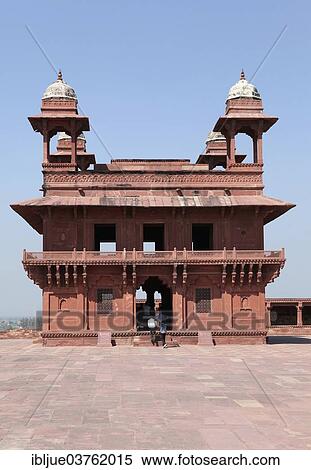 Stock Photography - "Diwan-i-Khas Hall of Private Audience, UNESCO World Cultural Heritage Site, Fatehpur Sikri, Uttar Pradesh, India, Asia". Fotosearch