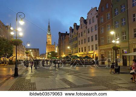 "Dlugi Targ, Long Market with town hall, Gdansk, Pomeranian Voivodeship, Poland, Europe" View Large Photo Image Stock Image - "Dlugi Targ, Long Market with town hall, Gdansk, Pomeranian Voivodeship, Poland, Europe". Fotosearch