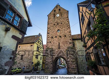"Dolder gate tower, historic center, Riquewihr, Alsace, France, Europe" View Large Photo Image Stock Image - "Dolder gate tower, historic center, Riquewihr, Alsace, France, Europe". Fotosearch