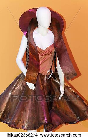 "Doll wearing a dress made of metals, jewellery made from raw materials from the University of Pforzheim, IdeenPark 2012, Essen, Ruhr area, North Rhine-Westphalia, Germany, Europe" View Large Photo Image Picture - "Doll wearing a dress made of metals, jewellery made from raw materials from the University of Pforzheim, IdeenPark 2012, Essen, Ruhr area, North Rhine-Westphalia, Germany, Europe". Fotosearch