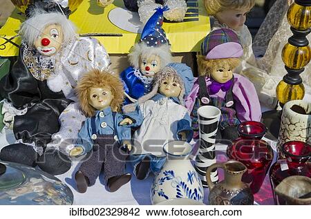 "Dolls for sale at the weekly flea market, Dresden, Saxony, Germany, Europe" View Large Photo Image Stock Image - "Dolls for sale at the weekly flea market, Dresden, Saxony, Germany, Europe". Fotosearch