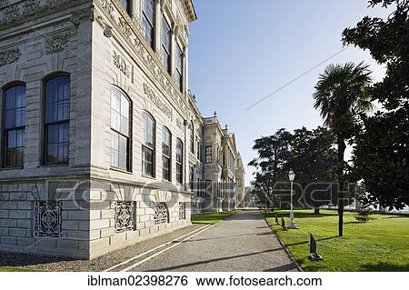 "Dolmabahce Palace, Besiktas, Istanbul, Turkey, Europe, Asia" View Large Photo Image Stock Photograph - "Dolmabahce Palace, Besiktas, Istanbul, Turkey, Europe, Asia". Fotosearch