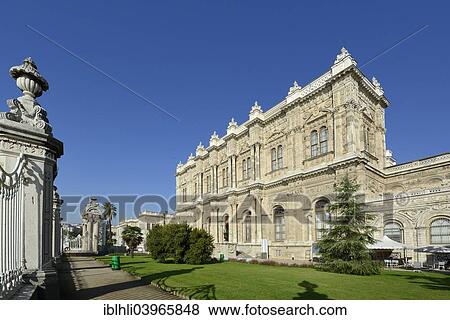 "Dolmabahce Palace or Dolmabahce Sarayi, Besiktas, Istanbul, European side, Istanbul Province, Turkey, Asia" View Large Photo Image Stock Photo - "Dolmabahce Palace or Dolmabahce Sarayi, Besiktas, Istanbul, European side, Istanbul Province, Turkey, Asia". Fotosearch