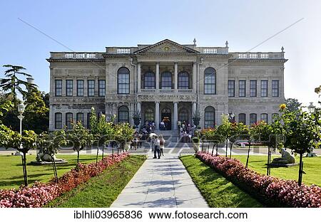 Stock Photograph - "Dolmabahce Palace or Dolmabahce Sarayi, Besiktas, Istanbul, European side, Istanbul Province, Turkey, Asia". Fotosearch