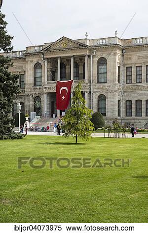 "Dolmabahce Palace or Dolmabahce Sarayi, Besiktas, Istanbul, European side, Turkey, Asia" View Large Photo Image Stock Photography - "Dolmabahce Palace or Dolmabahce Sarayi, Besiktas, Istanbul, European side, Turkey, Asia". Fotosearch