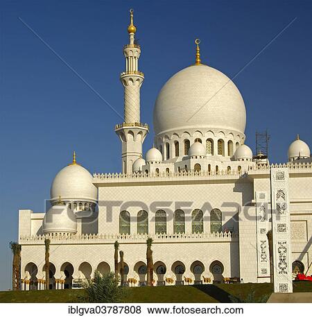 "Dome and minaret, Sheikh Zayed Bin Sultan Al Nahyan Mosque, Grand Mosque, Abu Dhabi, United Arab Emirates, Asia" View Large Photo Image Stock Photo - "Dome and minaret, Sheikh Zayed Bin Sultan Al Nahyan Mosque, Grand Mosque, Abu Dhabi, United Arab Emirates, Asia". Fotosearch