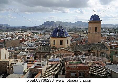 "Dome and tower of the church San Pedro Apostol, Agost, Province of Alicante, Spain, Europe" View Large Photo Image Stock Photograph - "Dome and tower of the church San Pedro Apostol, Agost, Province of Alicante, Spain, Europe". Fotosearch