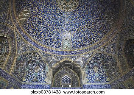 "Dome ceiling of the prayer hall, Imam Mosque, Isfahan, Isfahan Province, Persia, Iran, Asia" View Large Photo Image Stock Photo - "Dome ceiling of the prayer hall, Imam Mosque, Isfahan, Isfahan Province, Persia, Iran, Asia". Fotosearch