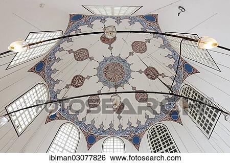 "Dome in the tuerbe of Sultan Mustafa I, a Muslim mausoleum in the courtyard of the Hagia Sophia, Sultanahmet, Istanbul, Istanbul Province, Turkey, Asia" View Large Photo Image Stock Photograph - "Dome in the tuerbe of Sultan Mustafa I, a Muslim mausoleum in the courtyard of the Hagia Sophia, Sultanahmet, Istanbul, Istanbul Province, Turkey, Asia". Fotosearch