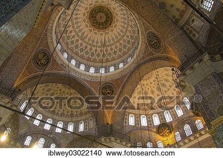 "Dome, New Mosque, interior, Istanbul, Istanbul, Istanbul Province, Turkey, Asia" View Large Photo Image Stock Image - "Dome, New Mosque, interior, Istanbul, Istanbul, Istanbul Province, Turkey, Asia". Fotosearch