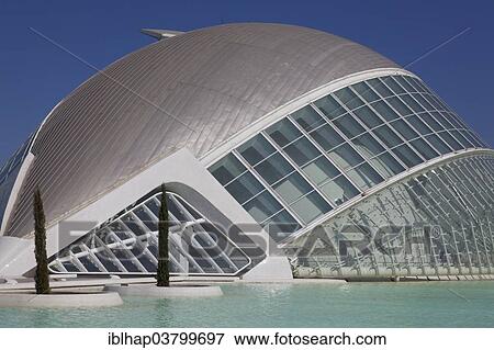"Dome of Hemisferic cinema, Ciudad de las Artes y de las Ciencias, City of Arts and Sciences, Valencia, Spain, Europe" View Large Photo Image Stock Photo - "Dome of Hemisferic cinema, Ciudad de las Artes y de las Ciencias, City of Arts and Sciences, Valencia, Spain, Europe". Fotosearch