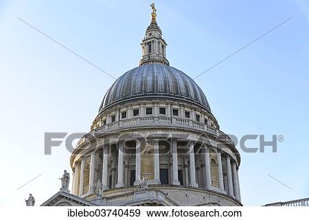 Stock Photo - "Dome of St Paul's Cathedral, London, London region, England, United Kingdom, Europe". Fotosearch