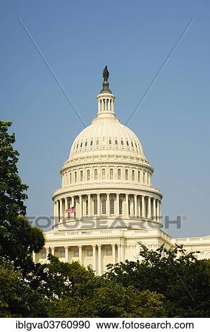 Stock Image - "Dome of the Capitol, Washington DC, District of Columbia, United States, North America". Fotosearch