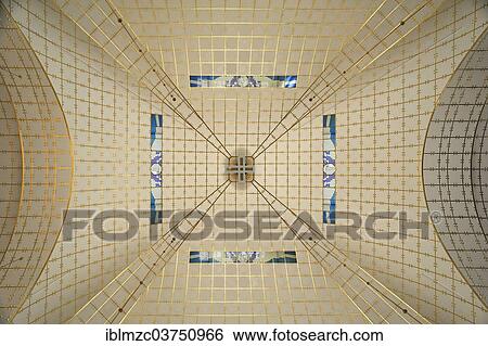 Stock Photograph - "Dome of the Church of St. Leopold at Steinhof, built 1904-1907, designed by Otto Wagner, most important building of the Viennese Art Nouveau, Vienna, Vienna State, Austria, Europe". Fotosearch