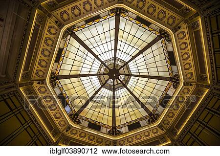 Stock Image - "Dome of the Fairmont Peace Hotel, Art Nouveau, Shanghai, China, Asia". Fotosearch