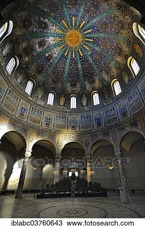 Stock Image - "Dome of the mourning hall, Westfriedhof cemetery, Munich, Upper Bavaria, Bavaria, Germany, Europe". Fotosearch