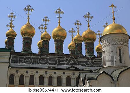 "Dome on the Church of the Deposition of the Robe in the Kremlin, Moskau, Russia, Europe" View Large Photo Image Stock Image - "Dome on the Church of the Deposition of the Robe in the Kremlin, Moskau, Russia, Europe". Fotosearch