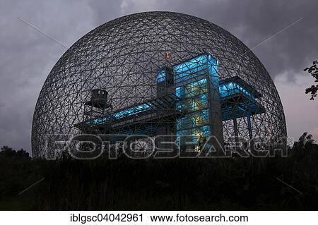 "Dome structure, illuminated Environment Museum, Park Jean Drapeau, Montreal, Quebec Province, Canada, North America" View Large Photo Image Stock Image - "Dome structure, illuminated Environment Museum, Park Jean Drapeau, Montreal, Quebec Province, Canada, North America". Fotosearch