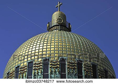 "Dome with the cross of the Church of St. Leopold at Steinhof Psychiatric Hospital, built 1904-1907, designed by Otto Wagner, important building of the Viennesse Art Nouveau, Vienna, Vienna State, Austria, Europe" View Large Photo Image Stock Photo - "Dome with the cross of the Church of St. Leopold at Steinhof Psychiatric Hospital, built 1904-1907, designed by Otto Wagner, important building of the Viennesse Art Nouveau, Vienna, Vienna State, Austria, Europe". Fotosearch
