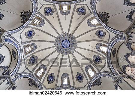 Domed ceiling, former Orthodox Church of Sergius and Bacchus, today a mosque, Kuecuek Aya Sofya Camii, Little Hagia Sophia, Sultanahmet district, Istanbul, Turkey, Europe, Asia View Large Photo Image Stock Photograph - Domed ceiling, former Orthodox Church of Sergius and Bacchus, today a mosque, Kuecuek Aya Sofya Camii, Little Hagia Sophia, Sultanahmet district, Istanbul, Turkey, Europe, Asia. Fotosearch
